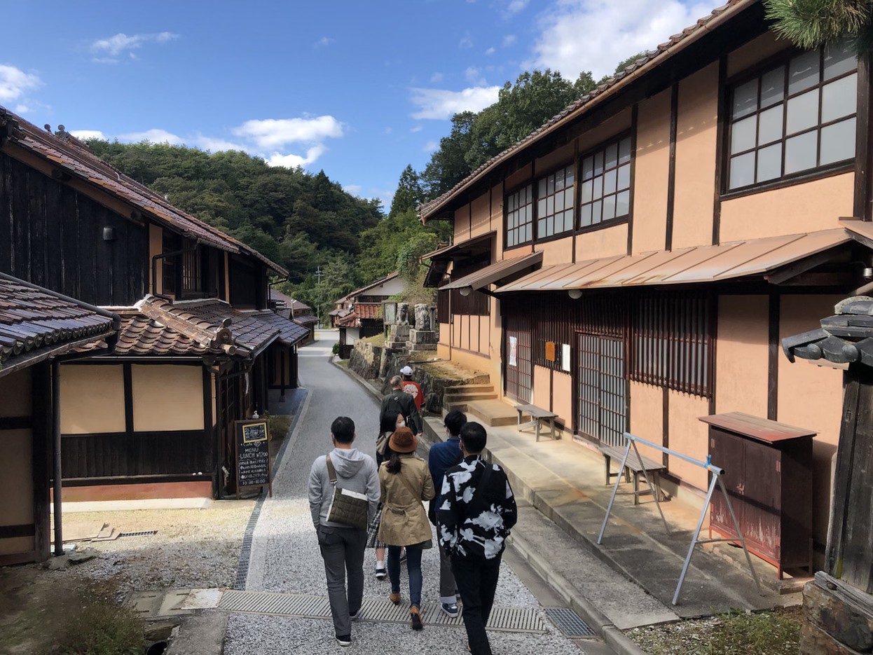 吹屋ふるさと村の町並み