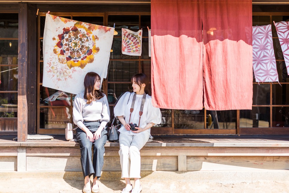 自由散策の様子