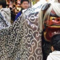 備前獅子舞 練り歩き